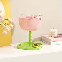 Double Layer Floral Decor Entryway Storage Rack - Plastic Key Organizer, Tool-Free Non-Slip Waterproof Shelf for Home Bath Kitchen