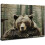 Τέχνη τοίχου σε καμβά με καφέ αρκούδα grizzly 16x12 εκ. 1