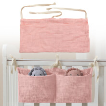 Babykamer organizer voor kleding en speelgoed, hangende opbergtas met 5 vakken, nachtkastje organizer met verschillende vakken, opbergtas voor naast
