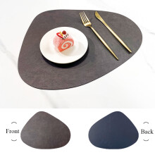 Double-Sided PU Table Mat, Nordic Style, Irregular Shape,
