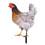 opvise Rooster Decor Ρεαλιστικό Ζωηρό Διακοσμητικό Άγαλμα Κήπου με Ακρυλικό Άγαλμα 1