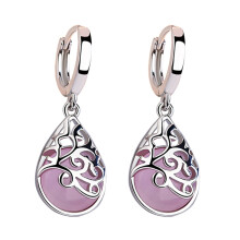 Dangle Drop Earrings Banquet Earrings Miss 1.20X1.00X2.90CM Pink