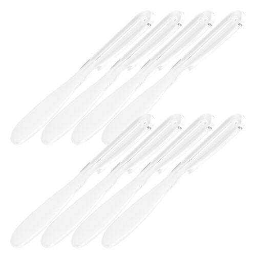 24Pcs Transparent Plastic Facial Mask Applicator with Ergonomic Grip 2