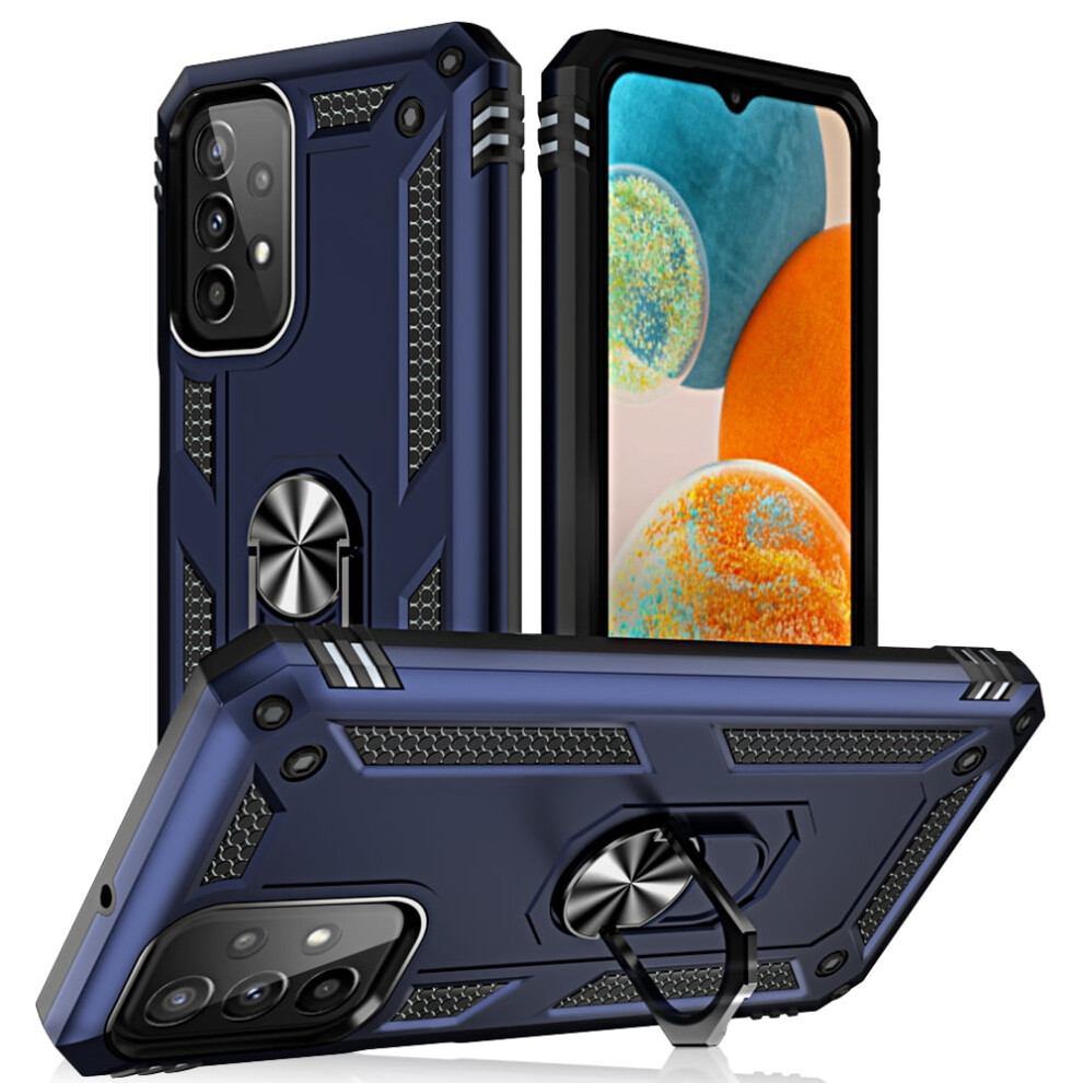 Xhy Compatible With Samsung Galaxy A23 5G Case Â Magnetic Ring, Kickstand, Military-Grade Drop Protection, Rugged & Detachable Â Blue 9558633877175