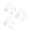 24Pcs Transparent Plastic Facial Mask Applicator with Ergonomic Grip 10