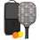 Σετ κουπιών Pickleball με κουπιά από fiberglass σε σχέδια λουλουδιών, 2 μπάλες και τσάντα – 1