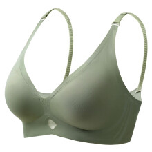 Sportbeha voor dames, beha zonder beugel met vulling, naadloze bustier bralette, Oeak beha's voor dames, groen S