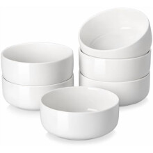 Murokulhot posliinia 24oz 6 kpl setti valkoinen