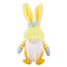 Conejo de Pascua de peluche Tomte Nisse, hecho a mano en escandinavia, regalo de elfo, decoración de mesa
