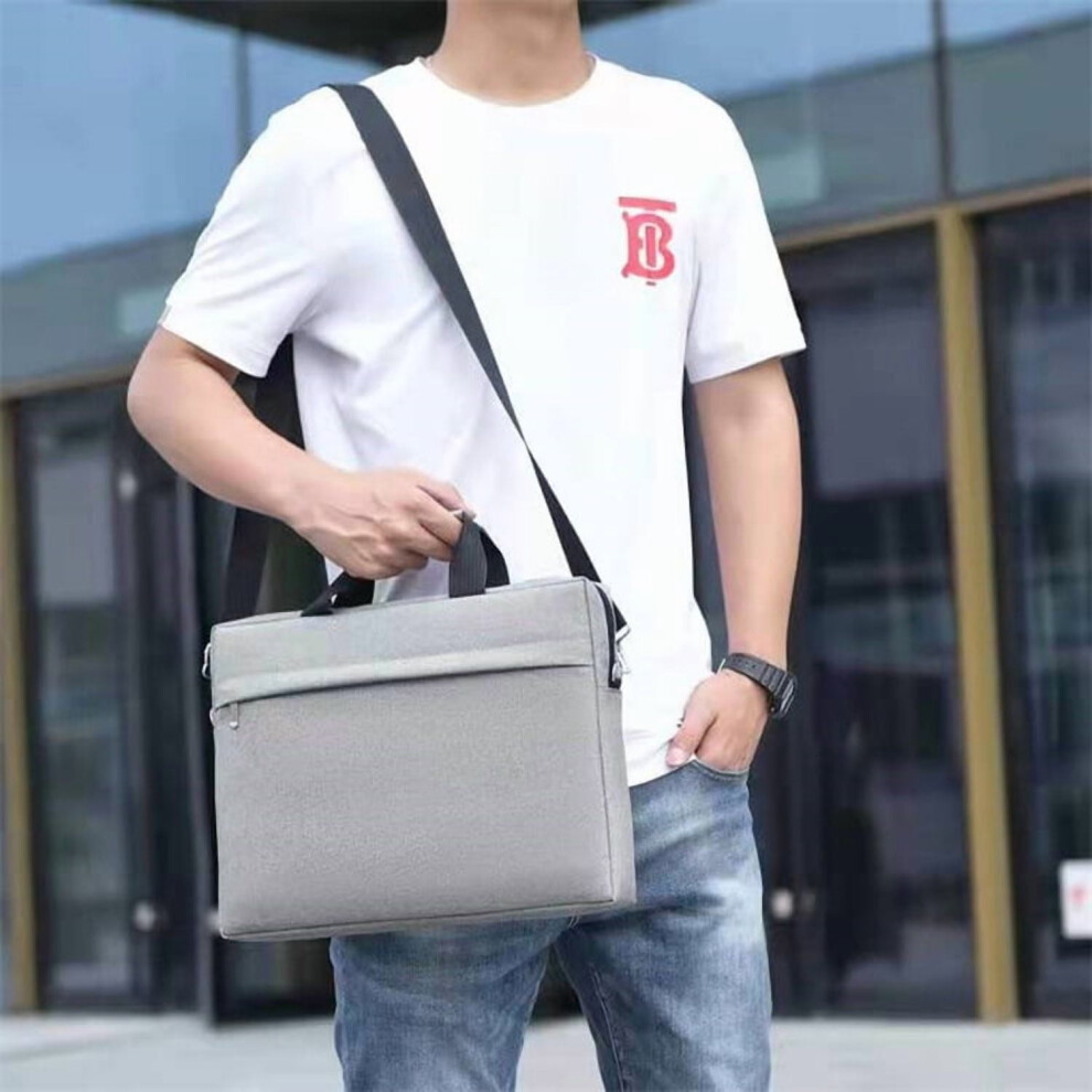 360 Protective 15.6" Laptop Shoulder Bag Â Compatible With Macbook Air/Pro, Lenovo, Acer, Asus, Dell, Hp, Samsung Gray 9485826414612