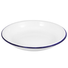 Service de table vintage en émail profond - Assiettes plates incassables, saladiers et plateau de service en émail pour salades, amuse-gueules et