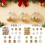 30pcs Shatterproof Clear Christmas Baubles with Sparkling 1
