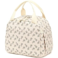 Sac à lunch unisexe en velours côtelé, élégant et réutilisable, isotherme grande capacité, idéal pour le travail, les pique-niques ou les