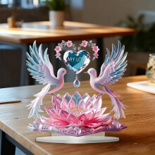 PRETXORVE Wohnaccessoires, Raumdekoration, zarte Acrylblumen-Dekorationen, Gestecke und Hängeornamente