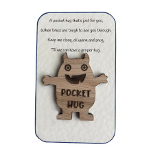 Handgefertigtes Taschengeschenk aus Holz für Eltern – Personalisiertes kleines Holzschild, geeignet für besondere Anlässe
