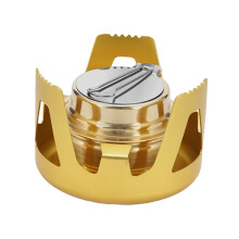 MAGIDEAL Alcohol Burner Burning Furnace Alcohol Furnace for Outdoor Hiking Commercial Gold