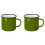 2-pack 355 ml emaljmuggar med handtag 1