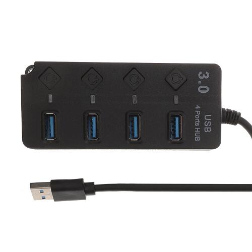 OUNONA USB-Port-Extender Laptop-Hub Computer-Adapter Schwarz 2