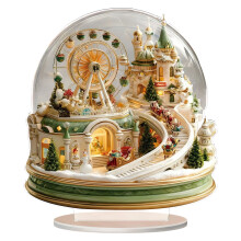 Weihnachtsdekoration in Form eines Riesenrads aus Acryl – Tischdekoration, Tischmittelpunkt, Weihnachts- und Partydekoration, Geschenk für