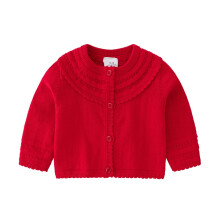 Effen cardigan voor meisjes, schattige gebreide top met knoopjes, zacht en comfortabel, lente/herfst bovenkleding voor kinderen van 3-24 maanden