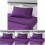 Microfiber Bed Sheet Set Twin Plum 3-Piece 1