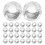 35Pcs Clear Bead Chain Connector Pom Stopper for Roller Blind Repairs 8