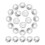 35Pcs Clear Bead Chain Connector Pom Stopper for Roller Blind Repairs 10