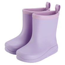 Girls Boys Rain Boots Color Block Lightweight Closed Toe Non- Waterproof Rain Shoes Girls Trendy Holiday School Party Boot,Purple,3.5-4 Years