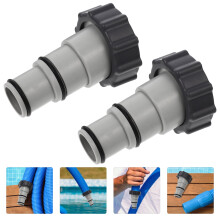 Lot de 2 adaptateurs de tuyau de rechange pour pompe à raccord fileté, accessoires de piscine