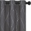 Grey Blackout Curtains with Silver Foil Wave Dots, 38x54 1