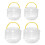 8Pcs Multi-Color Plastic Brush Washers Portable Paint Holder Reusable 2