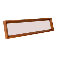 Houten schilderijlijst, rechthoekige fotolijst, houten kunstlijst voor appartement, eetkamer, slaapkamer, huisdecoratie, 14 cm x 42 cm