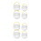 8Pcs Multi-Color Plastic Brush Washers Portable Paint Holder Reusable 3