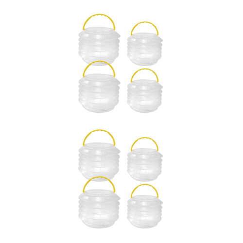 8Pcs Multi-Color Plastic Brush Washers Portable Paint Holder Reusable 2