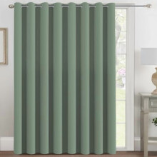 Blackout Patio Curtains 100"x84", Thermal Insulated, Grommet Top, Compatible with Sliding Doors – Green Bay