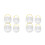 8Pcs Multi-Color Plastic Brush Washers Portable Paint Holder Reusable 6