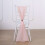 BalsaCircle Blush Chiffon Chair Sashes (5 pcs) 1
