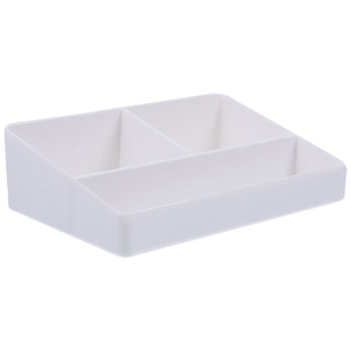 QUIMONIN Kaffeestation-Organizer, Teebeutelhalter, 3 Fächer, Weiß