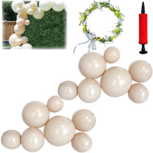 Kit d'arche de guirlande de ballons gonflables réutilisables avec bande élastique – Décoration de fête en PVC à installation rapide pour