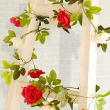 Silk Rose Flower Garland 7 ft x 2