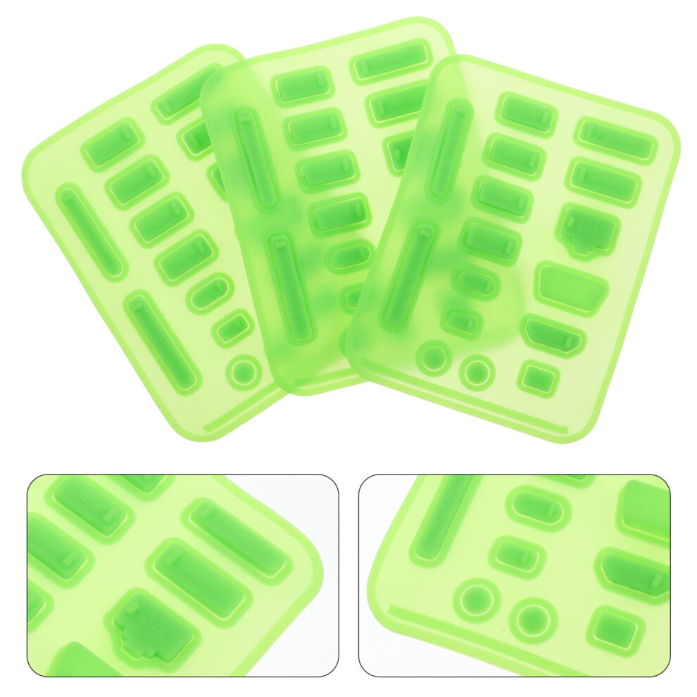 3 Sets Of 16Pcs Universal Usb C Port Cover Laptop Plug Set Audio Dustproof Silicone Cover Notebook Computer Accessories 9193271727965