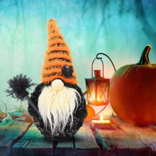 Lelujen loppuunmyynti 2023! CWCWFHZH Halloween-tonttukoristeet Makuuhuone Olohuone Pöytäkoriste Seisova pylväsnukkekoristeet Lahja Pehmolelut