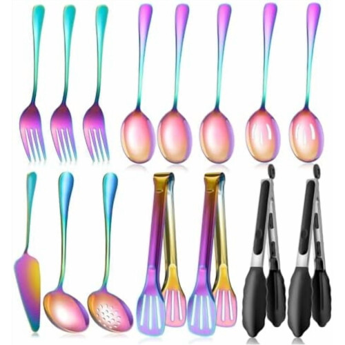 15-Piece Stainless Steel Serving Set