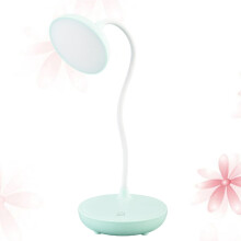 Lampe de lecture OUNONA bleue avec protection oculaire, 3 vitesses, rechargeable par USB, en plastique, pour l'éclairage de la maison et la
