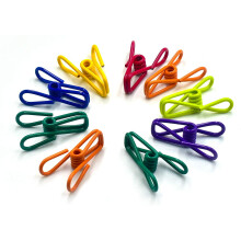 Bovn Chip Clips for Potato Bags, Utility PVC-Coated Steel Clip for Food Package, Chips Bag, Clothes, Parper, Pack of 16, 2 Inch