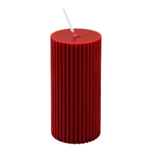 Bougie parfumée d'aromathérapie Bourgogne – Cire en colonne, ambiance romantique, détente et occasions spéciales, longue durée de combustion