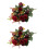 Artificial Rose Buds Set of 2 – Multicolor Plastic Flowers 1