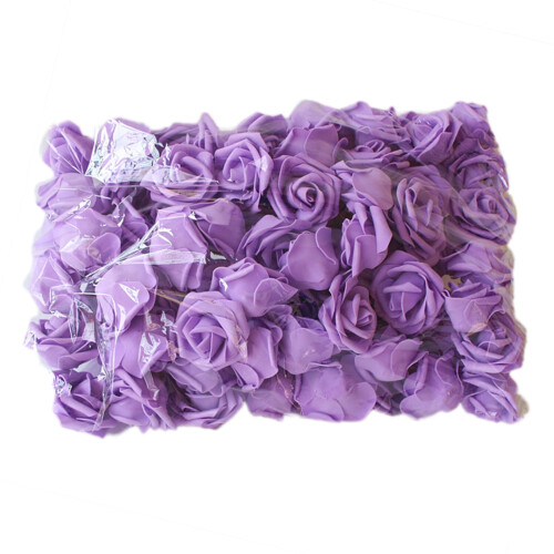 100 pcs Artificial Rose Flowers, PE Foam, 26 cm Diameter,
