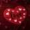 Heart-Shaped Red Bath Rug with Non-Slip Base 1