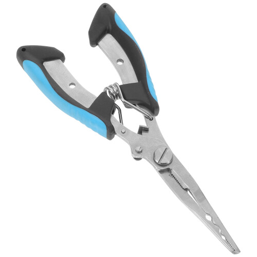 2Pcs Lightweight Blue Fishing Pliers with Hook Remover Split Ring Tool 1